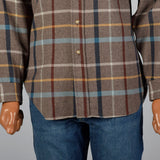 1960s Mens Pendleton Brown Plaid Shirt