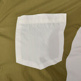 2000s Comme des Garcons Two Tone Green and White Button Down Shirt