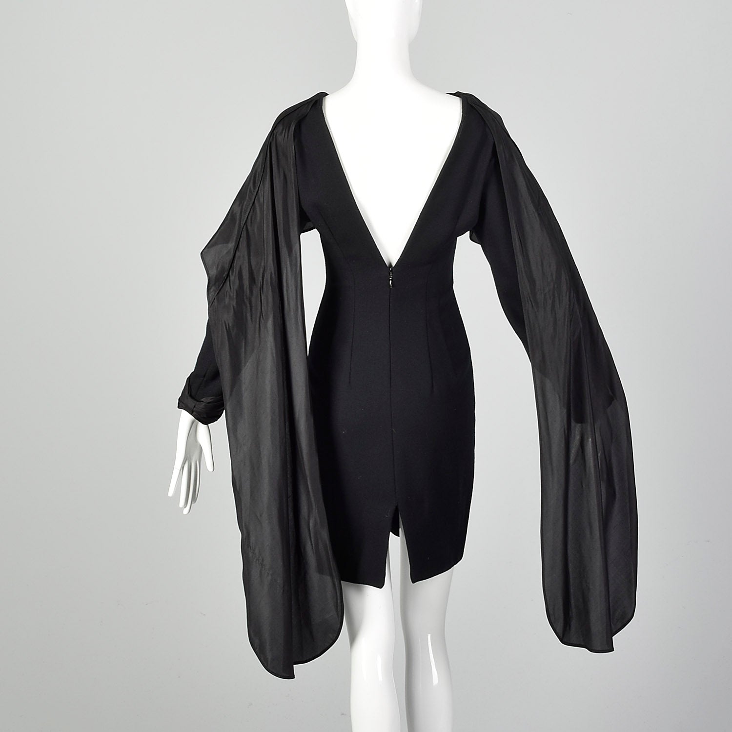 Small Borboglio Cristina Jan 1990s Black Dress