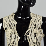 XS Antique Ivory Lace Vest