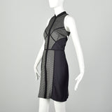 2010s Medium Nicole Miller Artelier Dress Structural Zip Front BodyCon