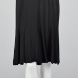 1950s Little Black Dress with Sheer Crochet Neckline