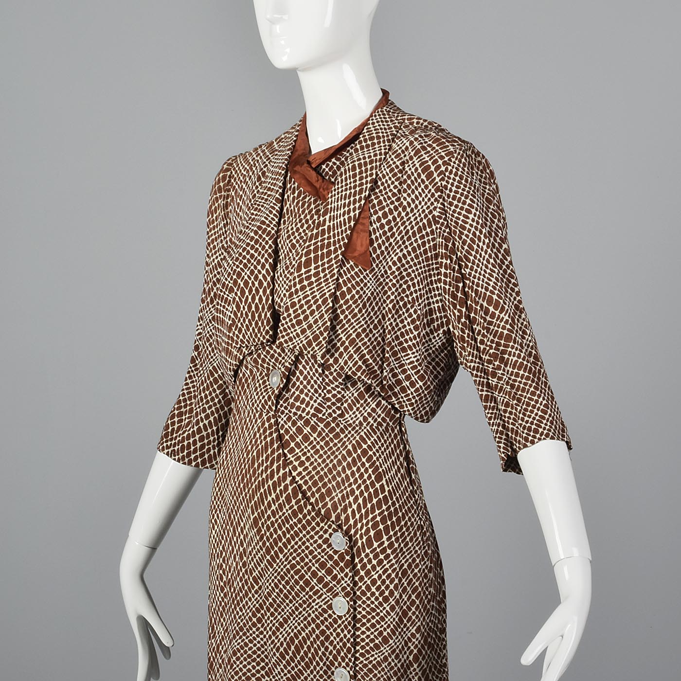 1930s Asymmetric Dress and Jacket Set