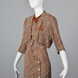 1930s Asymmetric Dress and Jacket Set