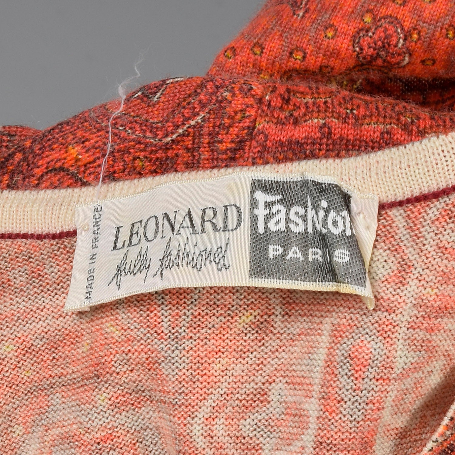 Small 1970s Leonard Fashion Knit Top