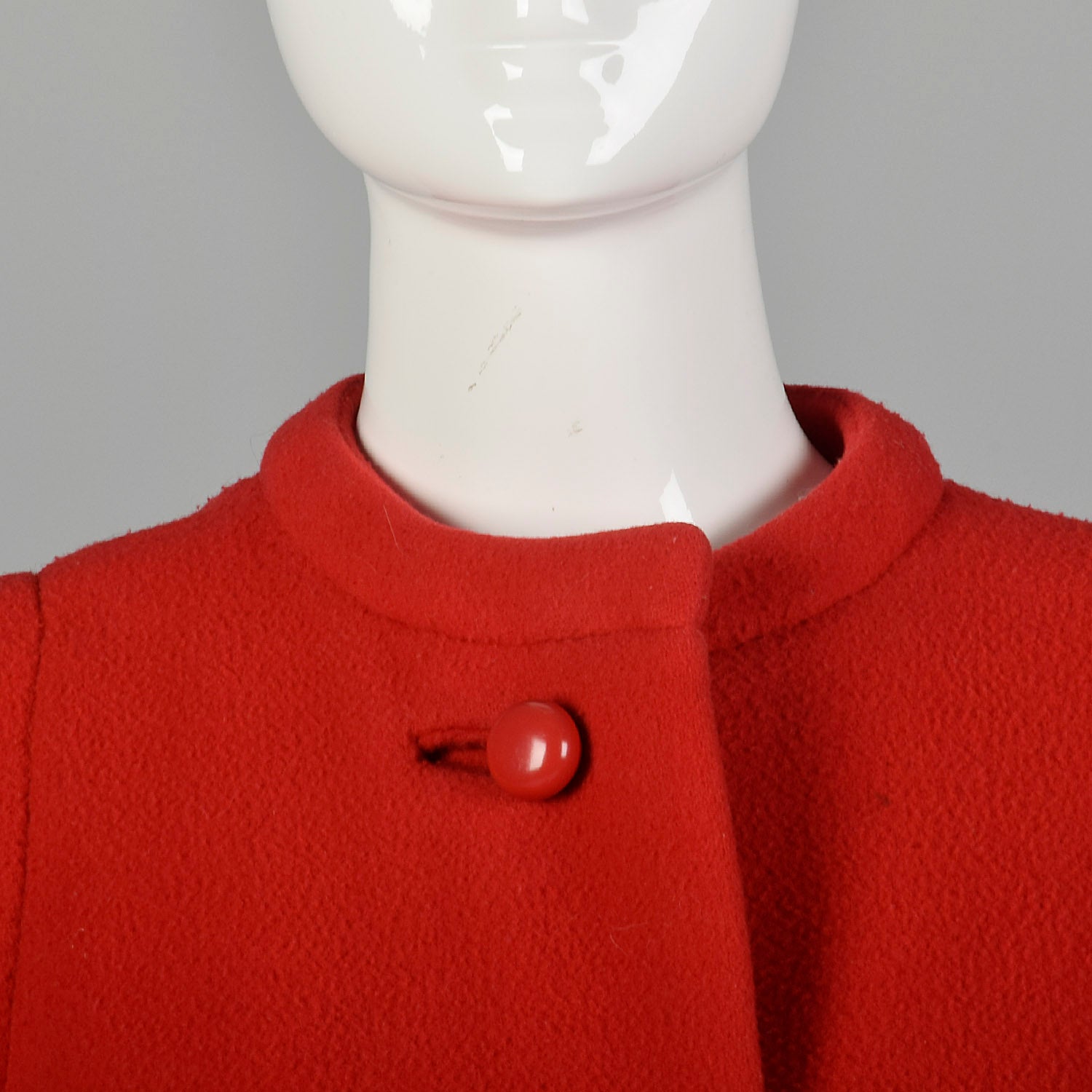 Medium 1960s Red Pauline Trigere Winter Coat