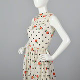 1960s Oscar de la Renta Poppy Print Palazzo Jumpsuit