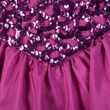 Small 1980s Fuchsia Dress with Sequined Bodice