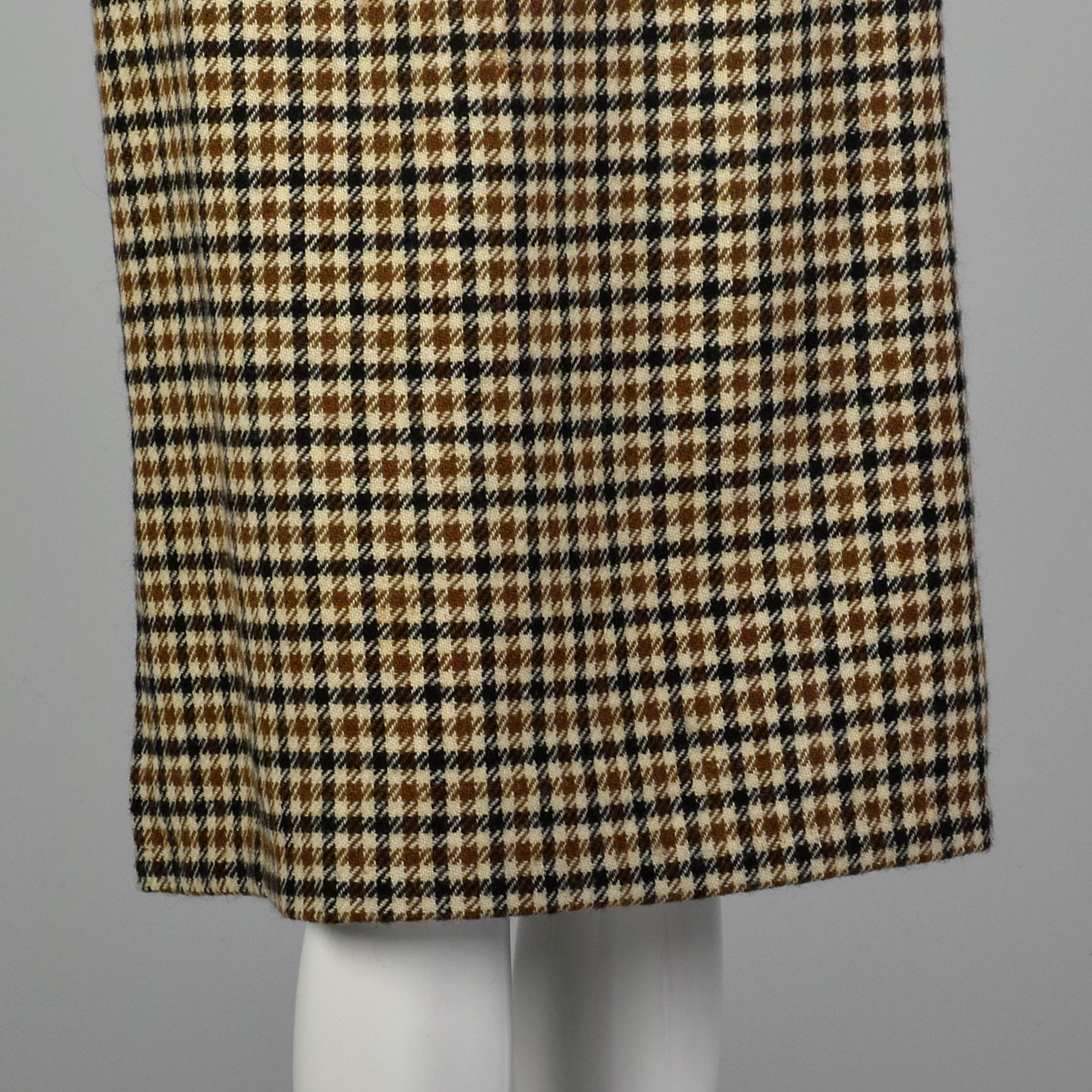 XXS 1960s Brown Skirt Suit