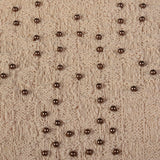 1940s Taupe Knit Dress with Beaded Bust