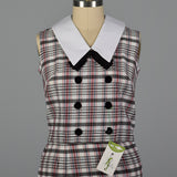 1960s Deadstock Plaid Blouse and Skirt Set