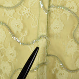 1960s Green Lace Overlay Dress with Sequins