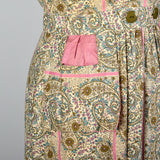 1950s Cotton Wrap Dress