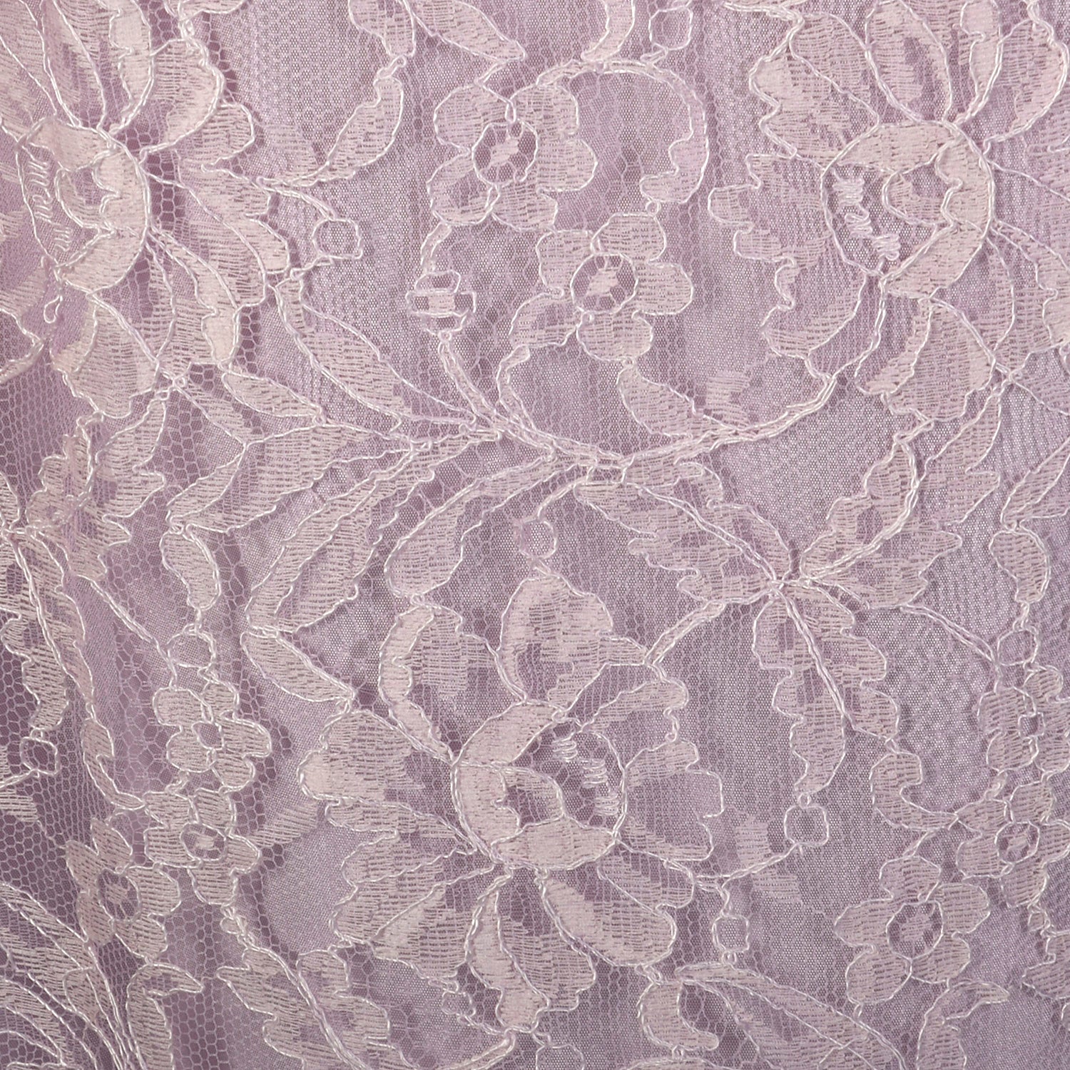 XL 1950s Set Lavender Lace Cocktail Party Peplum Waist Wiggle Dress