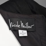 1990s Nicole Miller Black Babydoll Dress