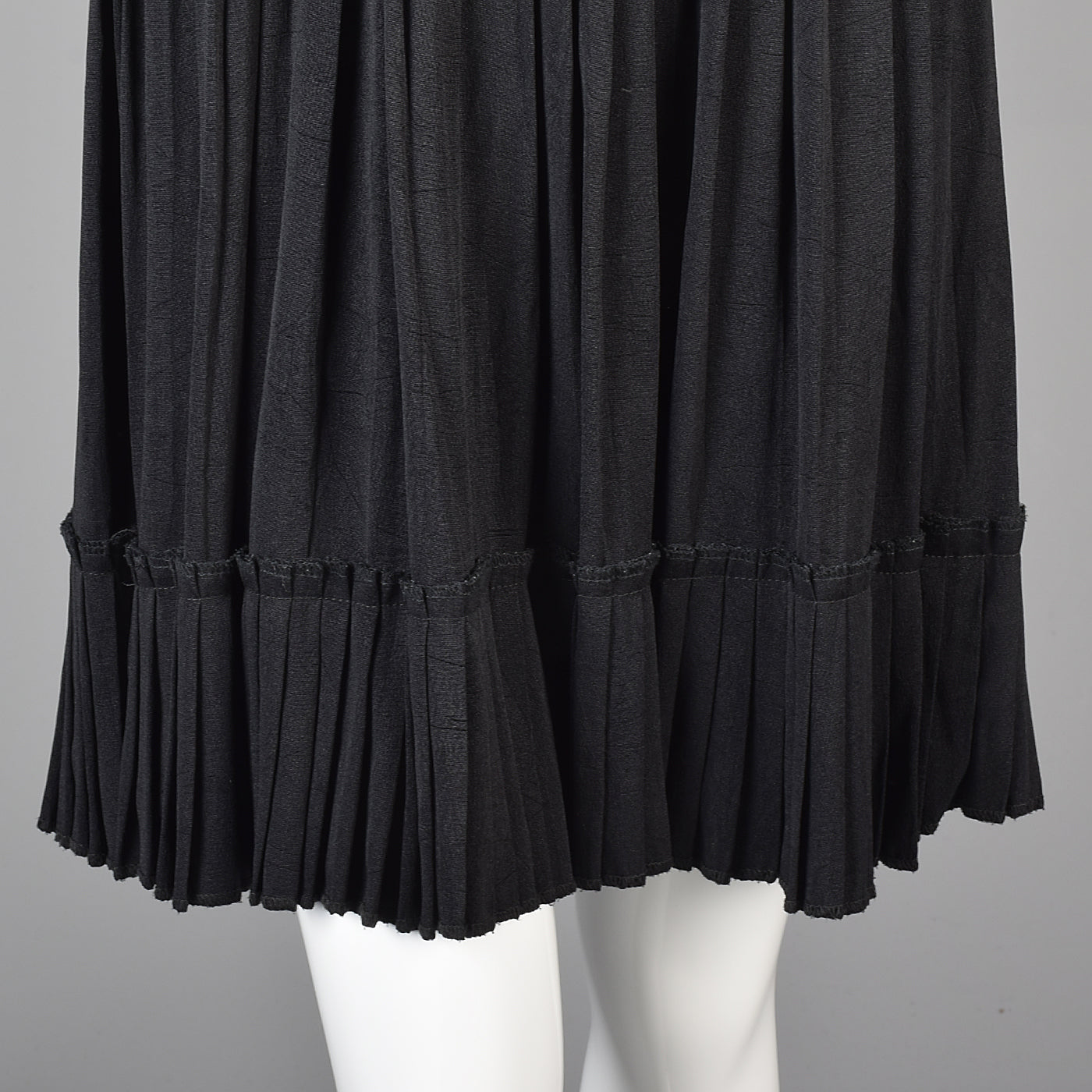 1990s Nicole Miller Black Babydoll Dress