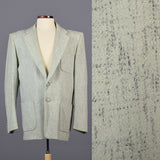 1950s Men's Mint Green Atomic Fleck Jacket