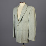 1950s Men's Mint Green Atomic Fleck Jacket
