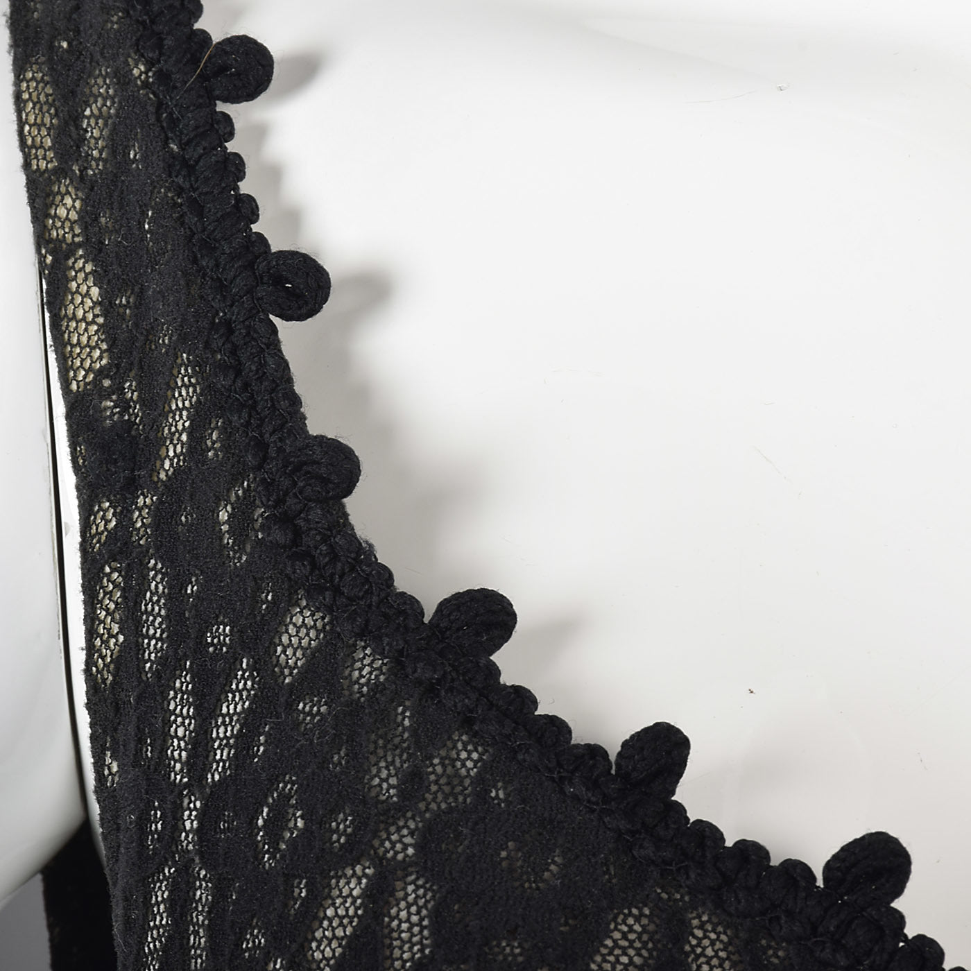 1950s Black Lace Illusion Swimsuit