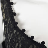 1950s Black Lace Illusion Swimsuit