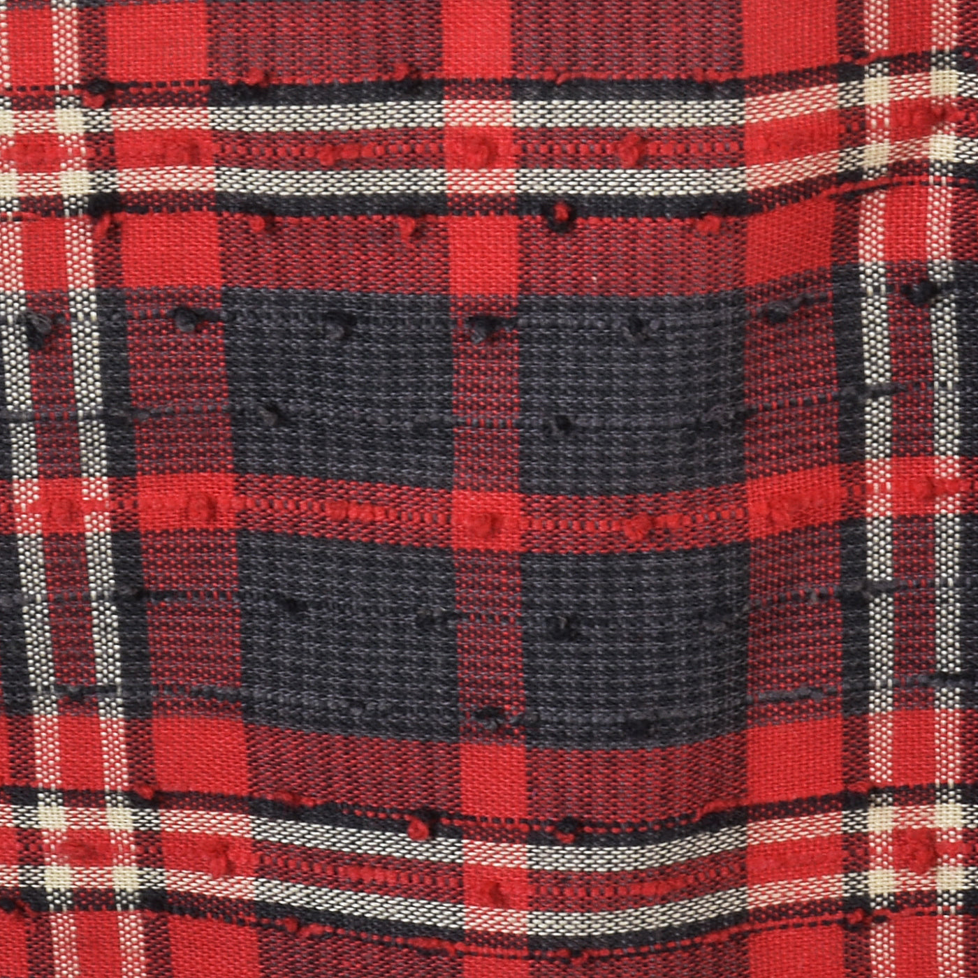 1950s Red Plaid Party Dress with Red Bow