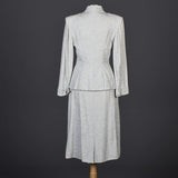 1940s Rainbow Fleck Skirt Suit
