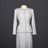 1940s Rainbow Fleck Skirt Suit