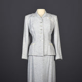 1940s Rainbow Fleck Skirt Suit