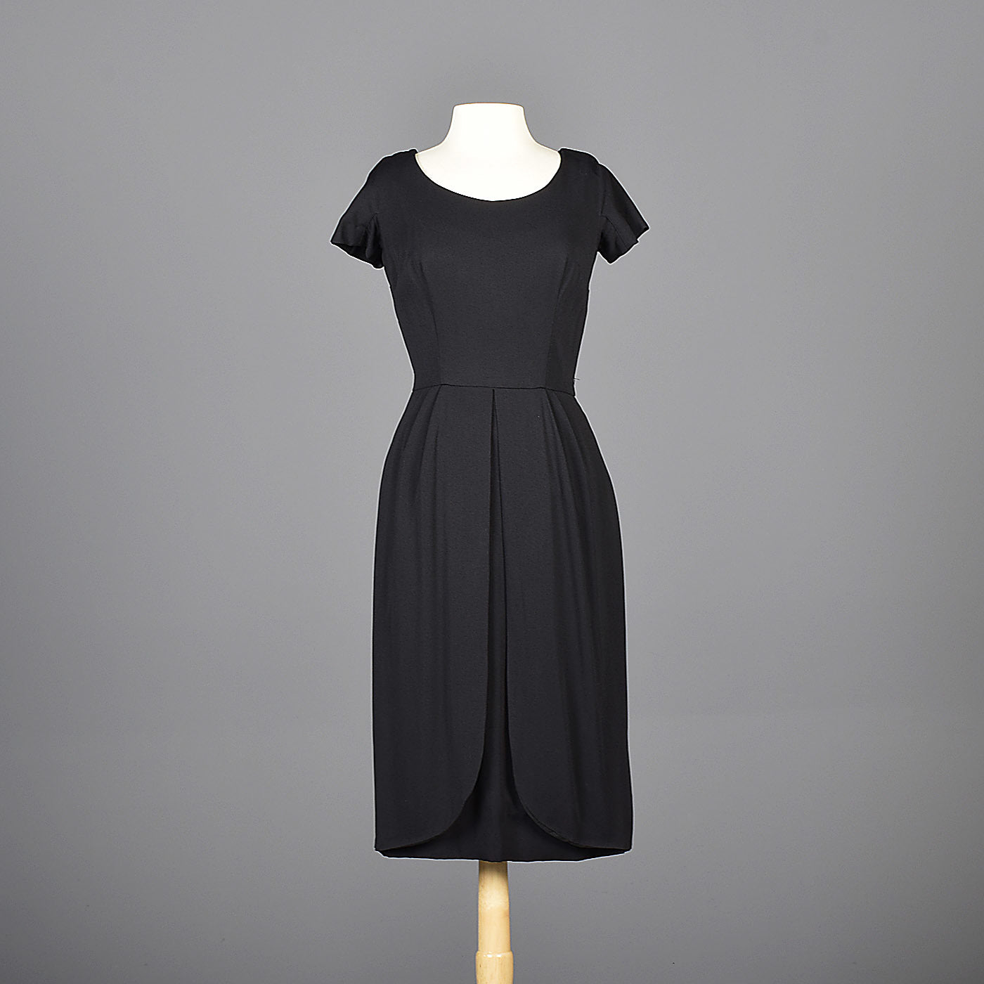 1960s Little Black Dress with Petal Skirt