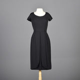 1960s Little Black Dress with Petal Skirt