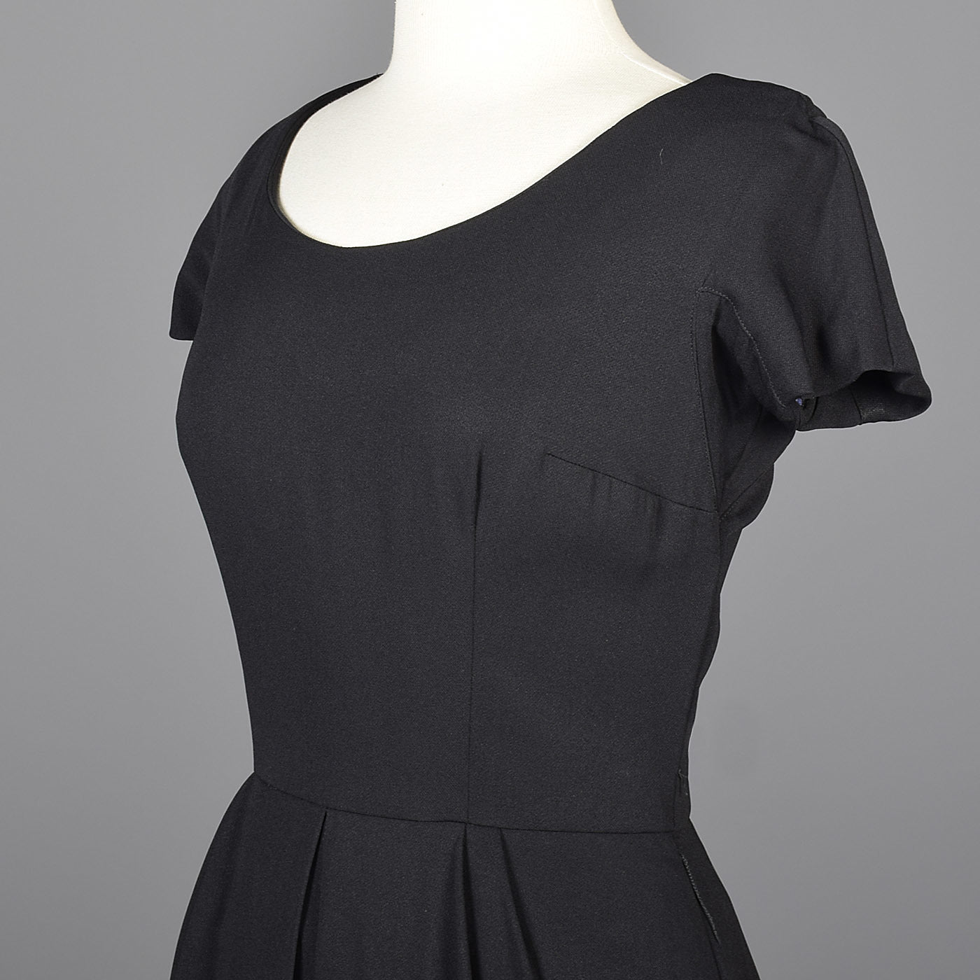 1960s Little Black Dress with Petal Skirt