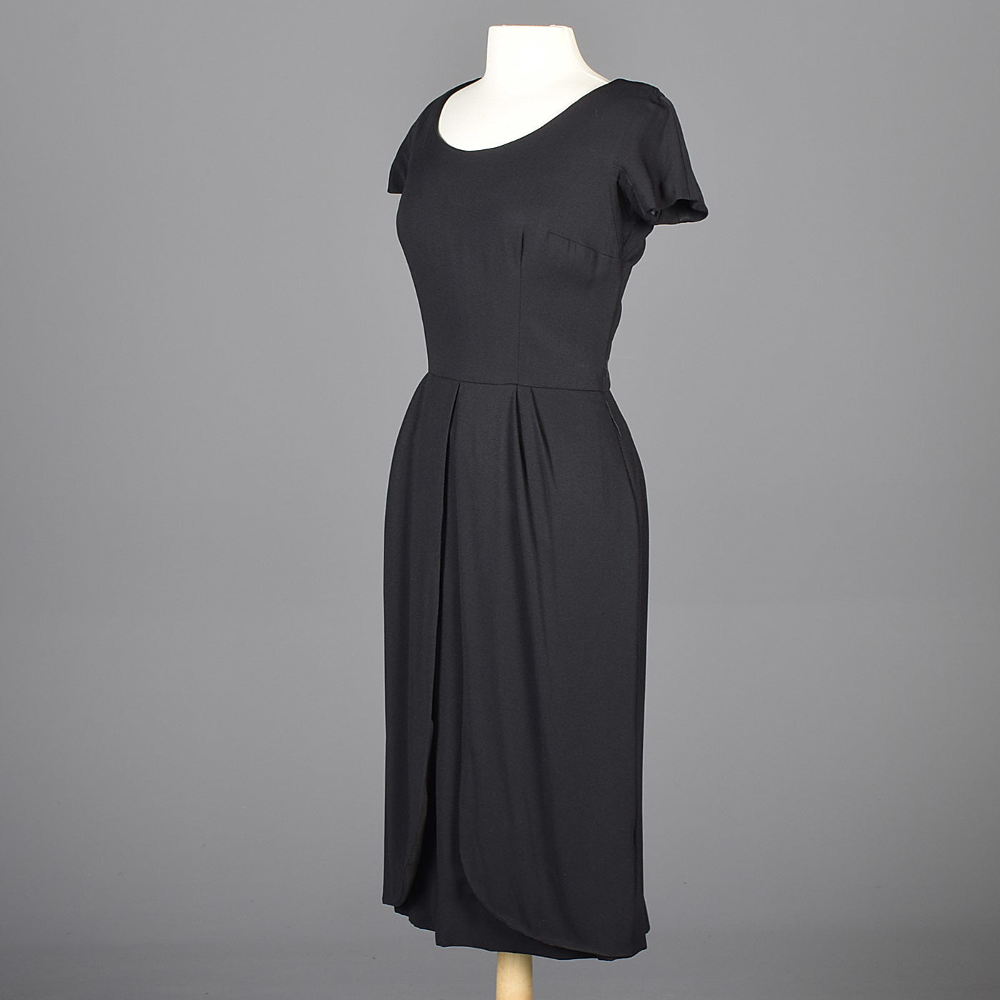 1960s Little Black Dress with Petal Skirt