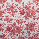 1950s Cotton Day Dress with Red Floral Print