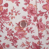 1950s Cotton Day Dress with Red Floral Print