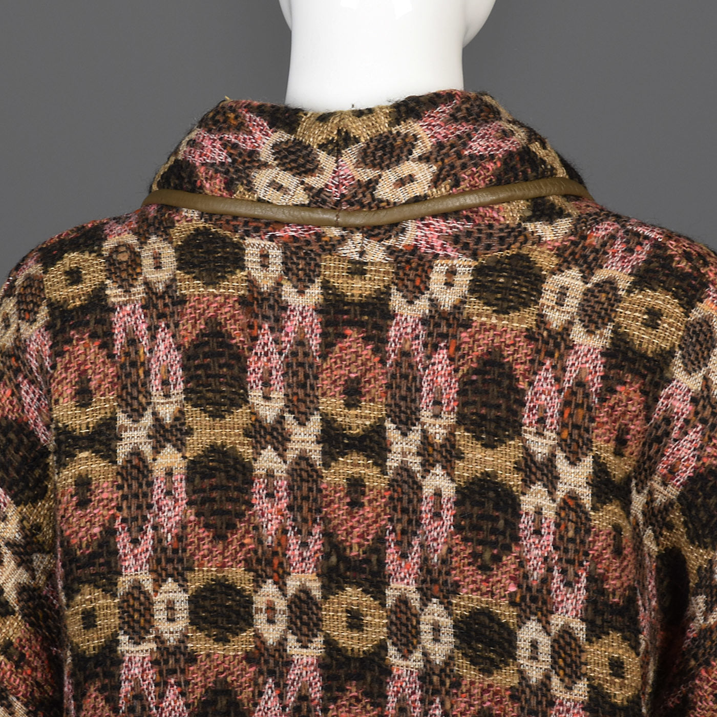 Late 1960s Bonnie Cashin Sills Bohemian Tweed Separates with Leather Trim
