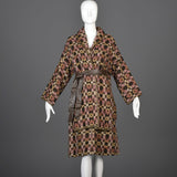 Late 1960s Bonnie Cashin Sills Bohemian Tweed Separates with Leather Trim