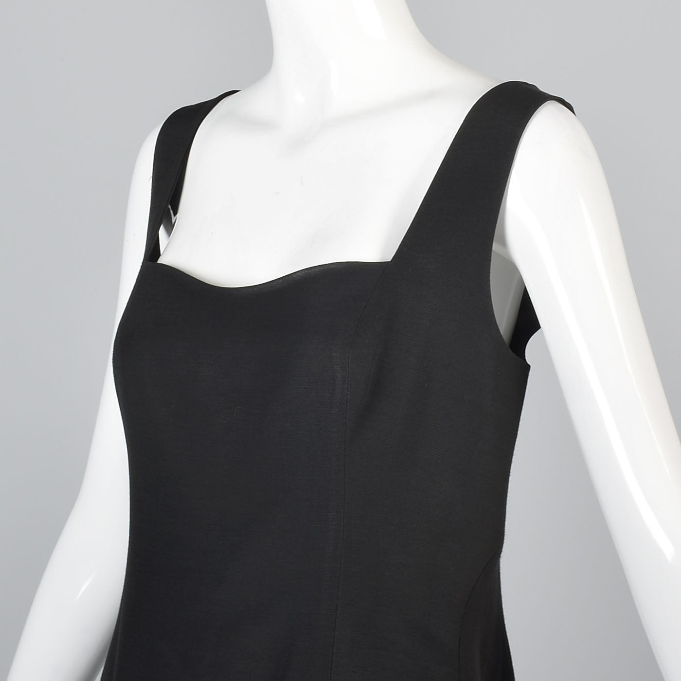 1990s Jil Sander Sleeveless Black Mini Dress