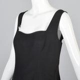 1990s Jil Sander Sleeveless Black Mini Dress