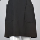 1990s Jil Sander Sleeveless Black Mini Dress