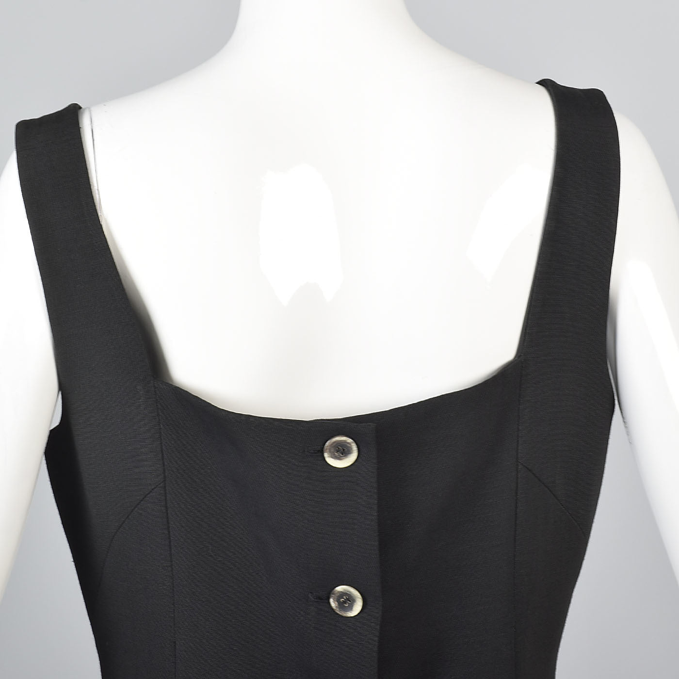 1990s Jil Sander Sleeveless Black Mini Dress
