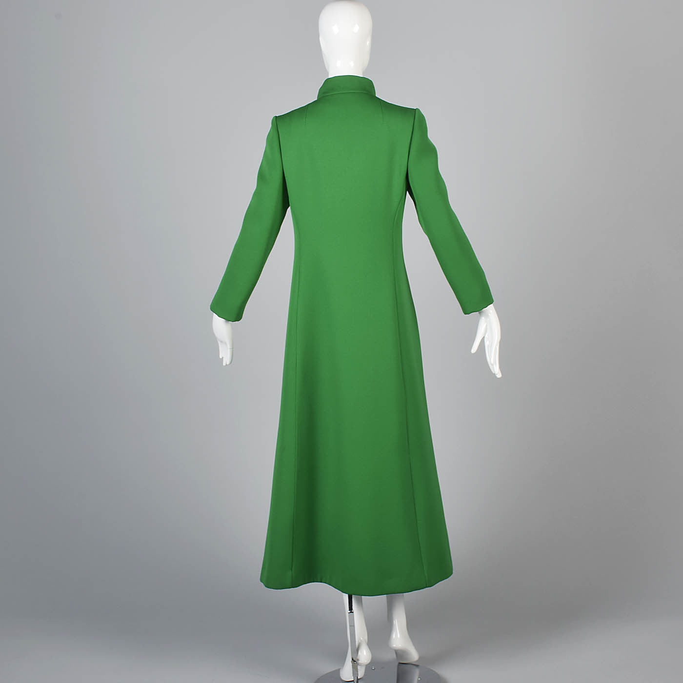 1960s Show Stopping Kelly Green Maxi Coat from Saks Fifth Avenue