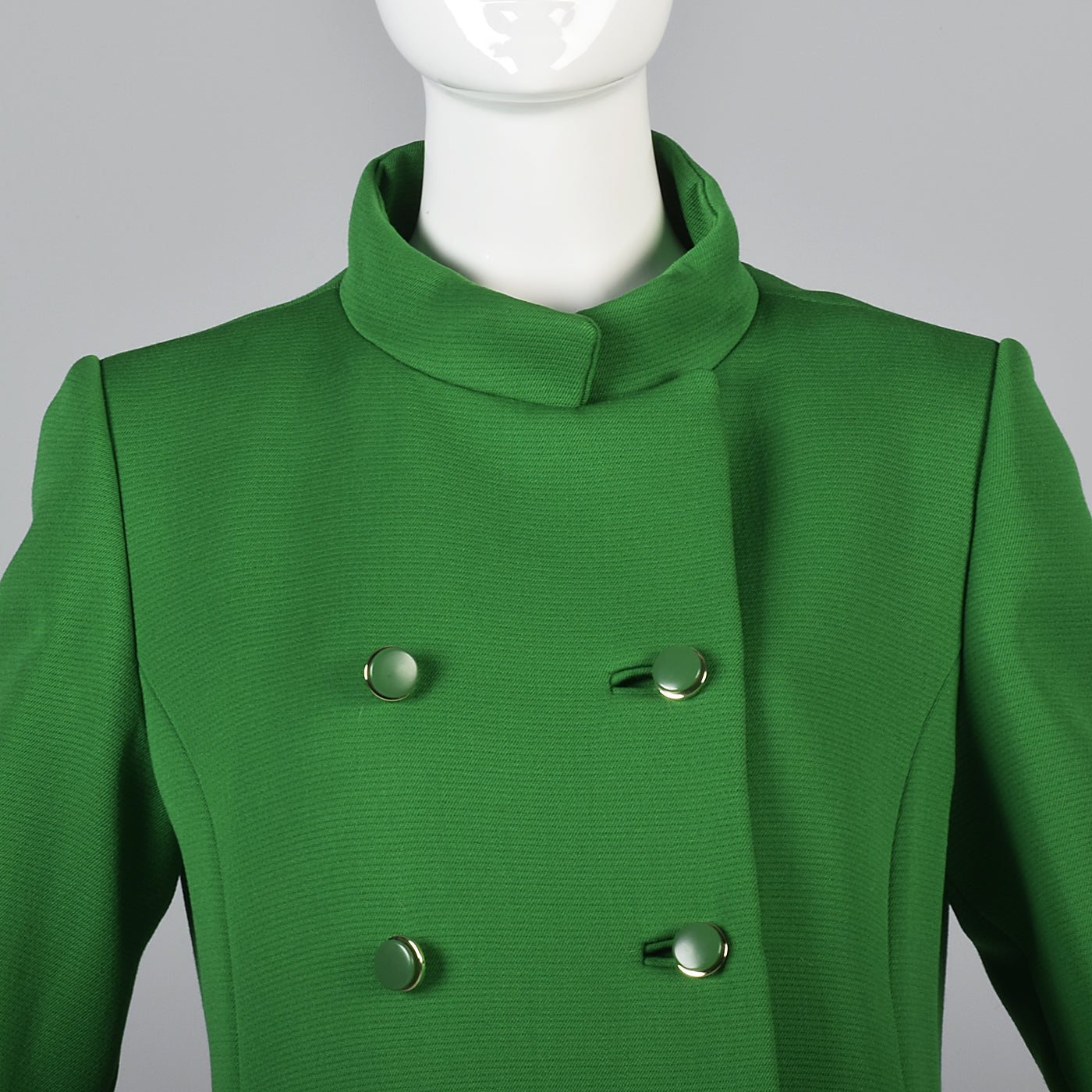 1960s Show Stopping Kelly Green Maxi Coat from Saks Fifth Avenue