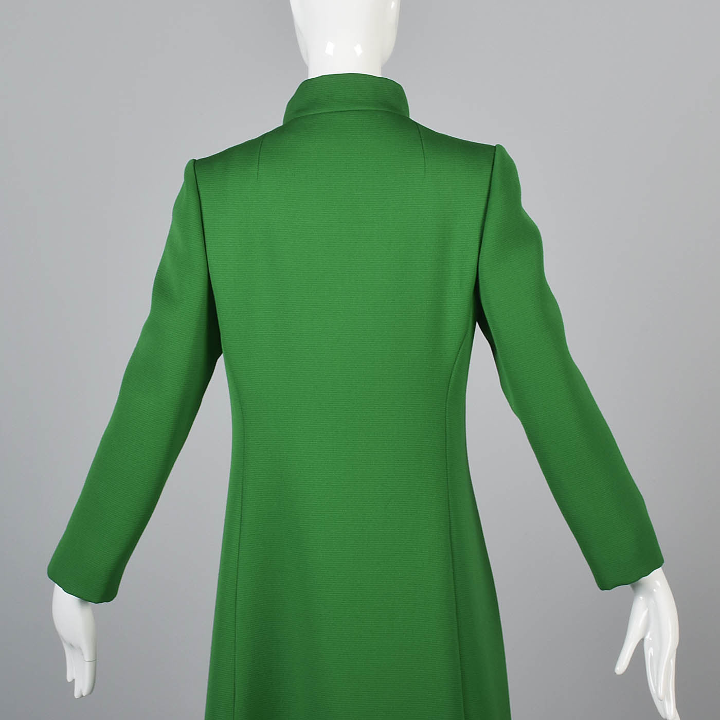1960s Show Stopping Kelly Green Maxi Coat from Saks Fifth Avenue