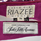 Naeem Khan Pink Silk Dress with Beaded Bodice