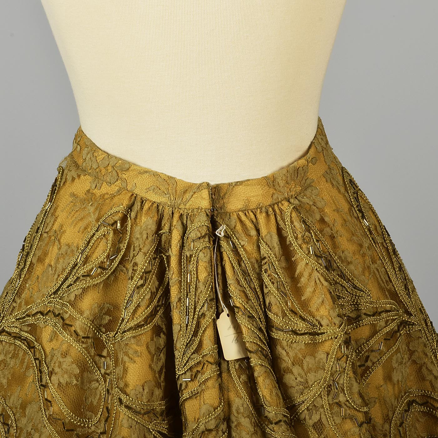 1950s Beaded Paisley Skirt