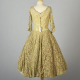 1950s Emma Domb Lace Party Dress
