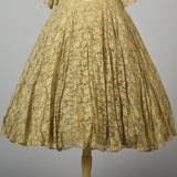 1950s Emma Domb Lace Party Dress