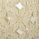 1960s Cotton Crochet Cardigan with Floral Design