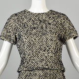1960s Four Piece Tweed Set with Top, Skirt, Jacket, and Coat