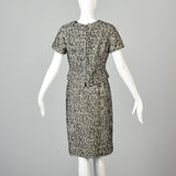 1960s Four Piece Tweed Set with Top, Skirt, Jacket, and Coat